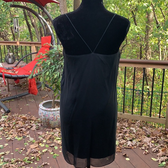 Jenny Hahn sheer black slip dress with beaded detail. - Picture 6 of 8